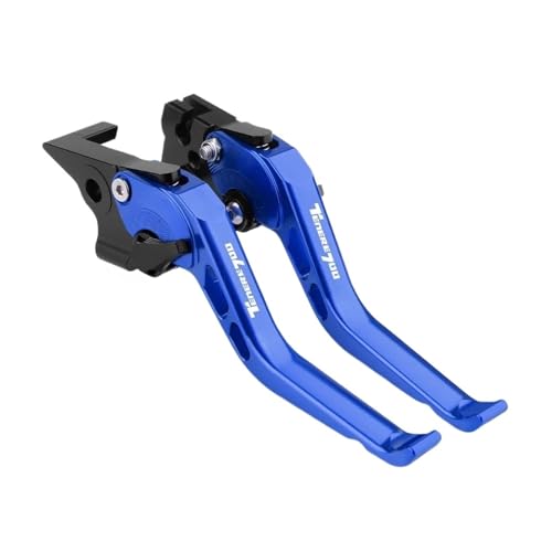 THikk TENERE 700 Compatible With TENERE 700 2019 2020 2021 2022 2023 Motorradgriffe Kurze Einstellbare Bremskupplungshebel Brake Clutch Levers(Blu) von THikk