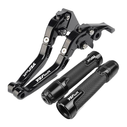 THikk YZF 600R Motorrad Einstellbare Bremse Kupplung Hebel Griff Handgriffe Compatible With YZF600R Thundercat 1994 1997-2008 2003-2005 Brake Clutch Levers(BLACK2) von THikk