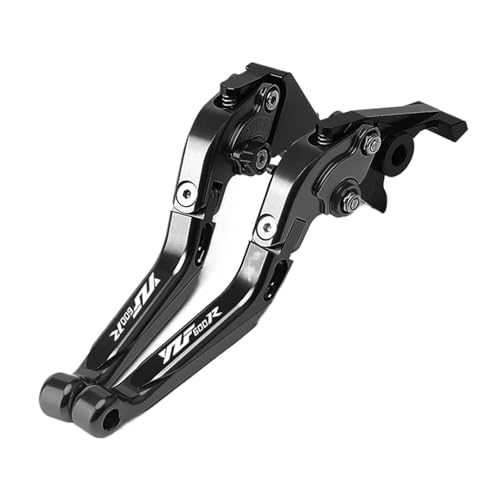 THikk YZF 600R Motorrad Einstellbare Bremse Kupplung Hebel Griff Handgriffe Compatible With YZF600R Thundercat 1994 1997-2008 2003-2005 Brake Clutch Levers(Nero) von THikk