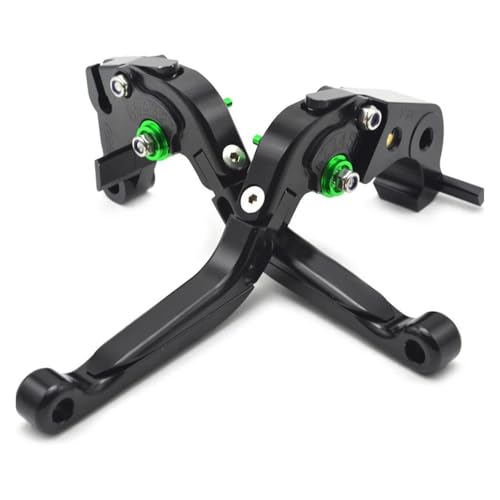 THikk Z1000 Grün + Tit An Motorradbremskupplungshebel Compatible With Z1000 2007 2008 2009 2010 2011 2012 2013 2014 2015 2016 Brake Clutch Levers(BLACK2) von THikk