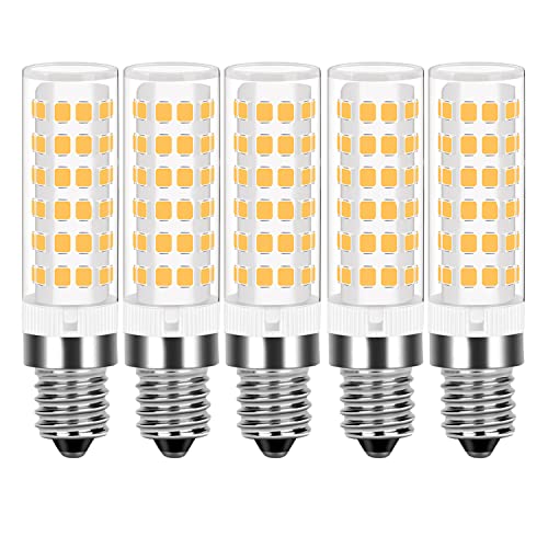 TIAFELNGLY E14 LED Maiskolben Lampen, 7W E14 Leuchtmittel Warmweiss LED Mais Glühbirnen 7W Lampen Ersatz für 50W 55W Halogenlampe, AC 220-240V,5er Pack von TIAFELNGLY