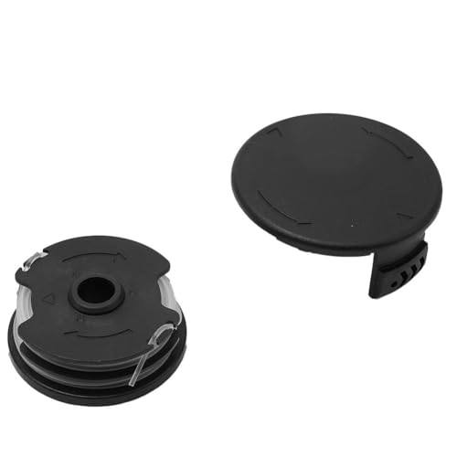 TIAJTHYD 2 x schnurlose Rasentrimmer-Spulenschnur, Freischneider-Kopfabdeckung für Parkside Rasentrimmer PRTA 20-Li 300 550 50 Ersatz von TIAJTHYD