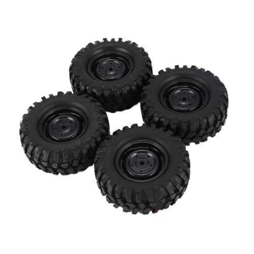 TIAJTHYD 4Pcs 96mm 110mm 1,9 Zoll Gummi Felge Reifen Beadlock for 1/10 RC Crawler Auto HSP Redcat Traxxas AXIAL SCX10 90046 RC4WD(110mm) von TIAJTHYD
