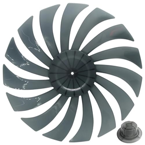 TIAJTHYD Bodenventilator-Mutternabdeckung Ventilatorzubehör Bodenventilatorflügel Ventilatorzubehör Bodenventilator Leise mit Mutternabdeckung Mutternabdeckung(15-Blade) von TIAJTHYD