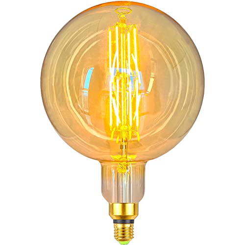 TIANFAN Antike LED-Lampen Riesige dekorative Glühbirne 8W Dimmbare E27-Basis 220 / 240V 600Lumen Supergelb Warm von TIANFAN