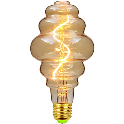 TIANFAN Vintage LED-Lampen 4W dimmbar unregelmäßig geformte 220 / 240V Edison Schraube E27 Basis Spezialität dekorative antike Glühbirne (Beehive) von TIANFAN