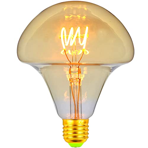 TIANFAN Vintage LED-Lampen 4W dimmbar unregelmäßig geformte 220 / 240V Edison Schraube E27 Basis Spezialität dekorative antike Glühbirne (Mushroom) von TIANFAN