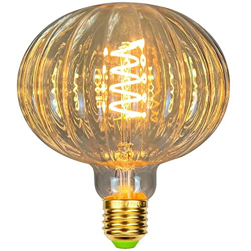 TIANFAN Vintage LED-Lampen 4W dimmbar unregelmäßig geformte 220 / 240V Edison Schraube E27 Basis Spezialität dekorative antike Glühbirne (Pumpkin) von TIANFAN