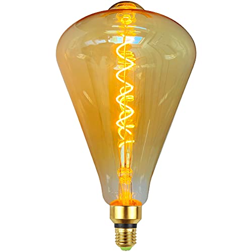 TIANFAN Vintage LED-Lampen 4W dimmbar unregelmäßig geformte 220 / 240V Edison Schraube E27 Basis Spezialität dekorative antike Glühbirne (ST164) von TIANFAN