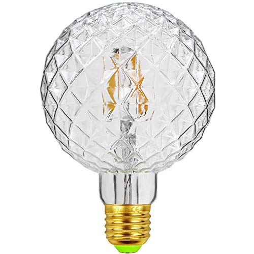 TIANFAN LED-Birnen Vintage 4 W 2700 K warmweiße Kristall-LED-Glühbirne 220/240 V Edison-Schraube E27-Sockel Spezial-dekorative Glühbirne (Transparent) von TIANFAN