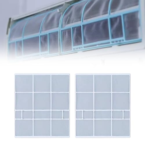 2 Stück Klimaanlagen-Filter, Klimaanlagen-Staubschutz mit Verhinderung von Staubansammlungen für Hisense und für Huabao einfache Installation (35 x 26,7 cm) von TIANHENGMart