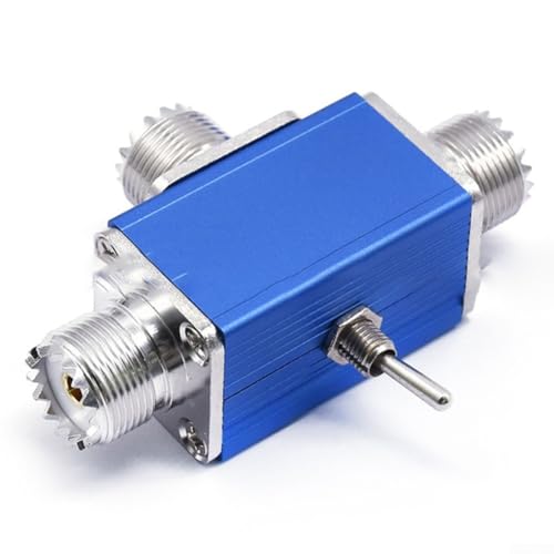 2-Wege CB/HAM Antennen-Koaxialschalter für Funkgeräte, bidirektionale Funktionalität, Metallkonstruktion, effiziente Signalumschaltung (SL-16) von TIANHENGMart