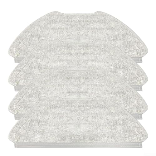 4/10 Stück Mikrofaser-Mopptuch, Wischmopp-Pad-Ersatz, speziell für Airrobo T20+ Modelle, waschbare, wiederverwendbare Wischtücher (4 Stück) von TIANHENGMart