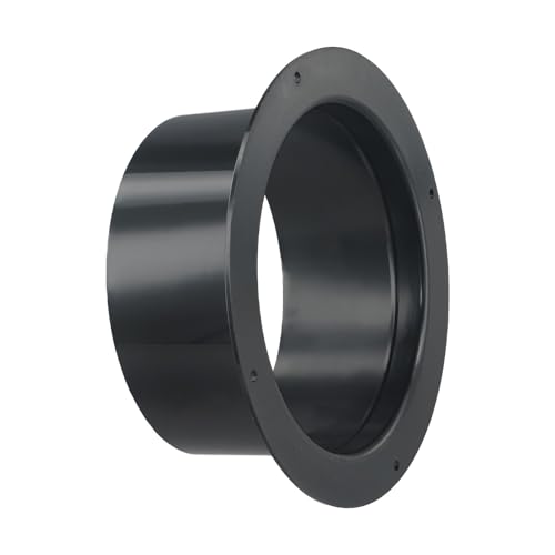 ABS Luftkanalverbinder für Belüftung, runder Wandflansch für einfache Installation (125 mm) von TIANHENGMart