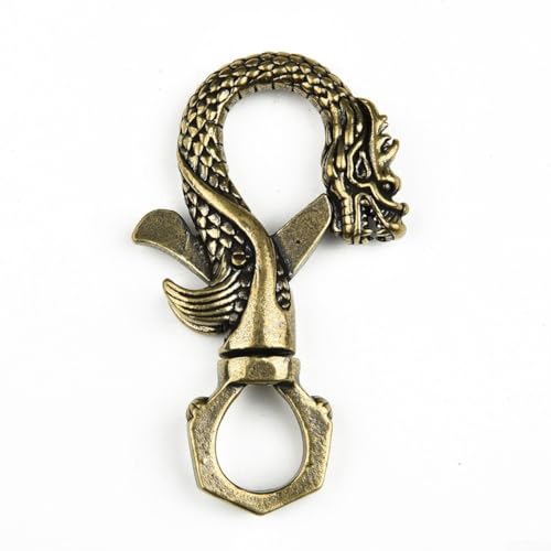 Ästhetischer Hauch von Retro-Charm, Drachen-Figur aus reinem Kupfer, dient als doppelfunktionierender Deko-Artikel und praktisches Accessoire von TIANHENGMart