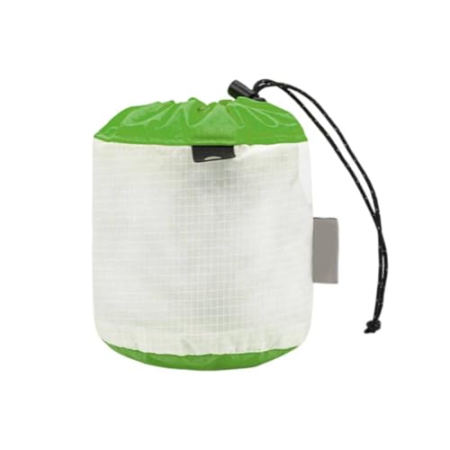 Aufbewahrungstasche mit Kordelzug, 15D Nylon, wasserdicht, mit Kordelzug, Aufbewahrungstasche für Reisen, Camping, Wandern und mehr (grün) von TIANHENGMart