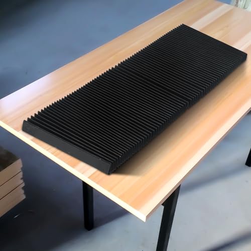 CNC-Maschinenschutz-Staubtuch, dreifeste Stofffräswerkzeuge, Schutzhülle, Teleskop-Schrauben-Orgelabdeckung (135 mm) von TIANHENGMart