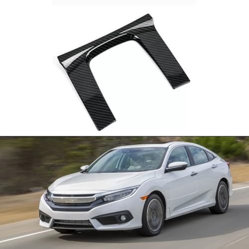 Carbon Fiber Gear Shift Cover, ABS Panel Trim for Honda For Civic 16 21 von TIANHENGMart