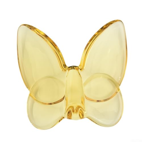 Dekorativer Glas-Schmetterling für Zuhause und Party, auffallend für Kristall-Design (gelb) von TIANHENGMart