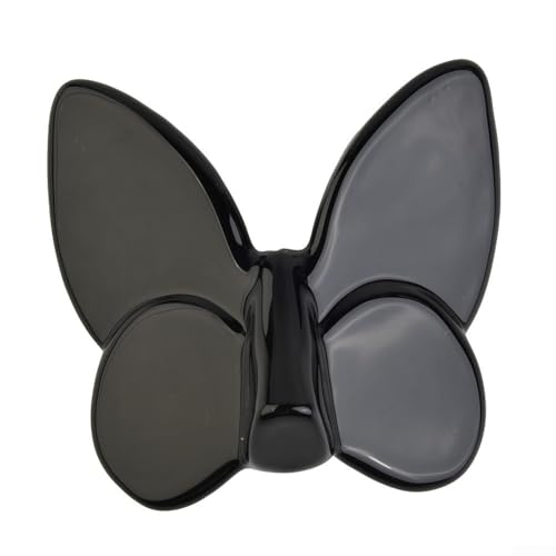 Dekorativer Glas-Schmetterling für Zuhause und Party, auffallend für Kristall-Design (schwarz) von TIANHENGMart