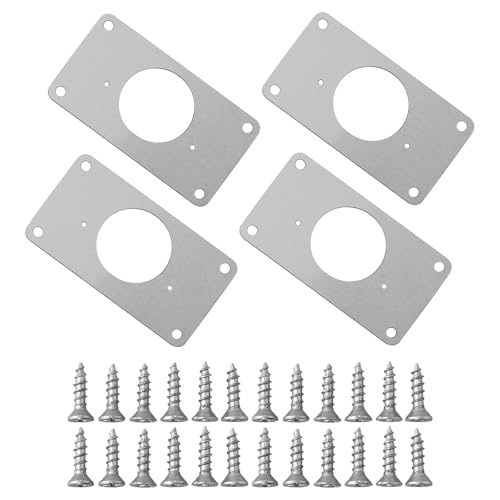 Edelstahl für Schrankscharnier-Reparaturlösung mit komplettem Schrauben-Set (4pc-A) von TIANHENGMart