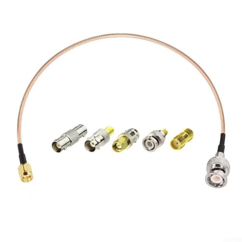 Für SMA-Stecker auf BNC-Stecker, 150 mm Kabel und 5-teiliges Adapter-Set für zuverlässiges RF-Signal und Netzwerk-PeFor RFormance von TIANHENGMart