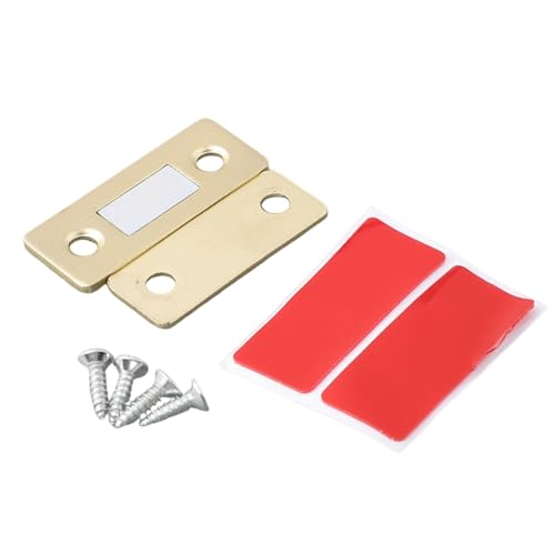 Holefree Unsichtbarer Magnet Tür Saugnapf Schloss für Kleiderschrank und Schranktüren Ultra Dünn Starker Magnet Resistent (Gold) von TIANHENGMart