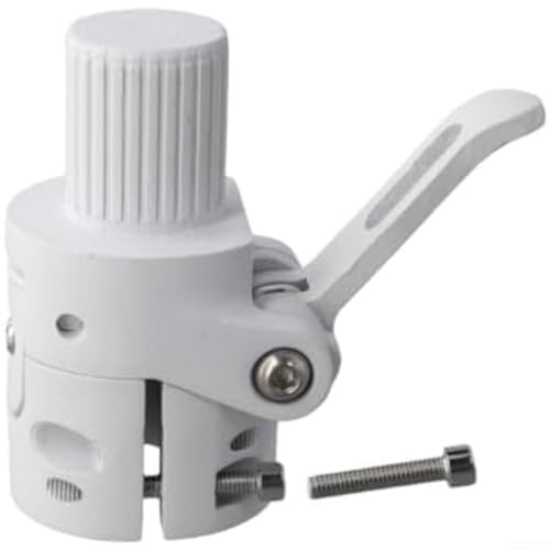 Klappbare Stangenbasis für Xiaomi M365 Pro Pro 2 1S Elektroroller, Ersatz Aluminium Faltbare Vorbauhalterung für E-Scooter (weiß) von TIANHENGMart