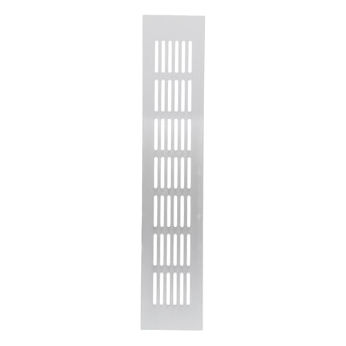 Lüftungsgitter, 60 mm, Aluminiumlegierung, rechteckige Abdeckung für Kleiderschrank und Schrank, Luftzirkulation (60 x 300 mm) von TIANHENGMart