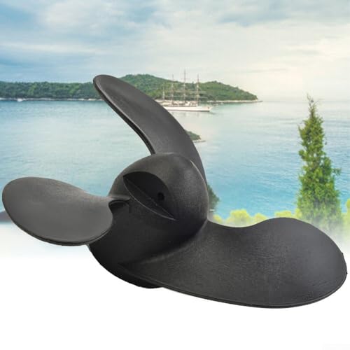 Marine-Außenbordpropeller, verbesserte Effizienz mit diesem Nylon-Außenbordpropeller passt für Tohatsu 3,5 PS/Nissan 2,5, 3,5 PS perfekt von TIANHENGMart