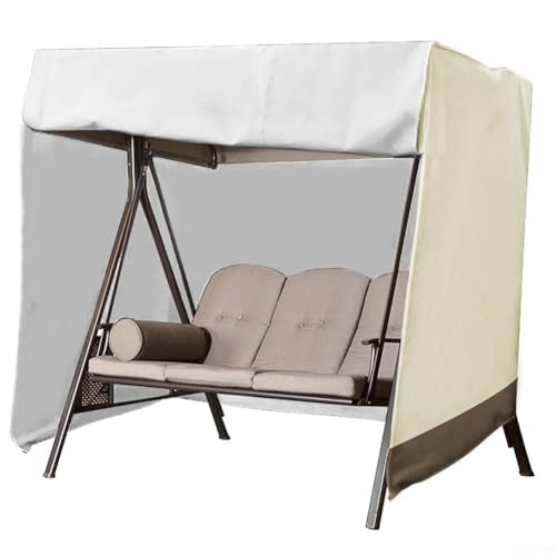 Praktische Schaukelabdeckung mit verstellbaren Funktionen, verbessert die Benutzerfreundlichkeit bei jedem Wetter (220 x 125 x 170 cm) von TIANHENGMart