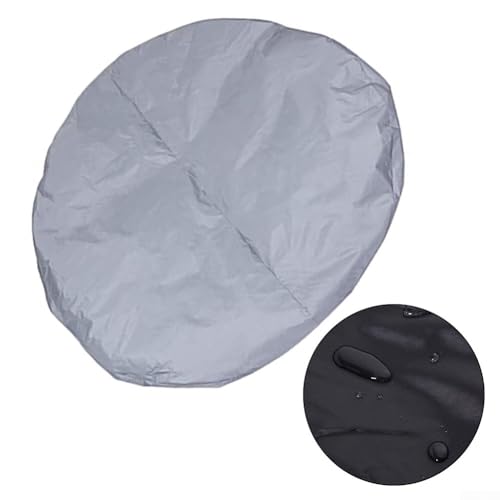 Runde Poolabdeckung, für effektives Pool-Management, reduziert Wasserverlust und schützt aufblasbare Strukturen, nutzt Solarenergie zum Heizen (140 x 110 cm) von TIANHENGMart