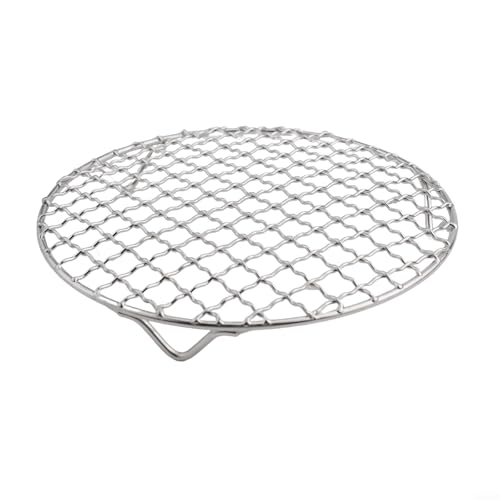 Rundes Drahtkühlgitter aus 201 Edelstahl, zum Backen von Torten und Kuchen, sorgt für gleichmäßiges Erhitzen und effizienten Luftstrom (18 cm) von TIANHENGMart