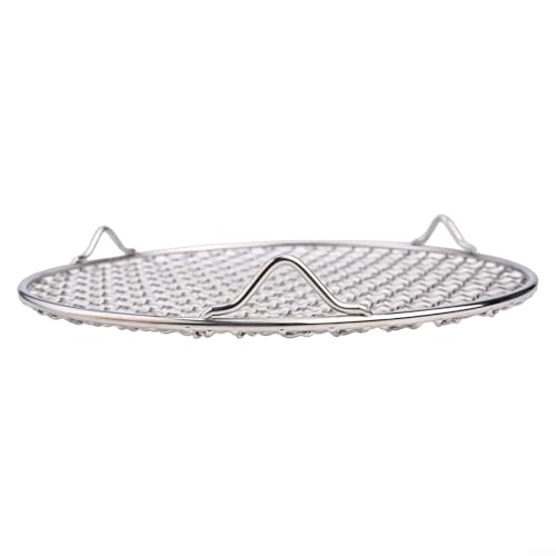 Rundes Drahtkühlgitter aus 201 Edelstahl, zum Backen von Torten und Kuchen, sorgt für gleichmäßiges Erhitzen und effizienten Luftstrom (24 cm) von TIANHENGMart