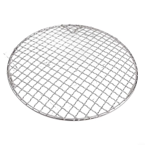 Rundes Drahtkühlgitter aus 201 Edelstahl, zum Backen von Torten und Kuchen, sorgt für gleichmäßiges Erhitzen und effizienten Luftstrom (26 cm) von TIANHENGMart