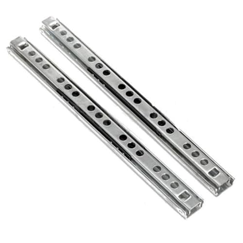 Schubladenschienen mit glatter Öffnung, 2-teiliges Set für Küchen- und Kleiderschrank-Schubladen (25,4 cm) von TIANHENGMart