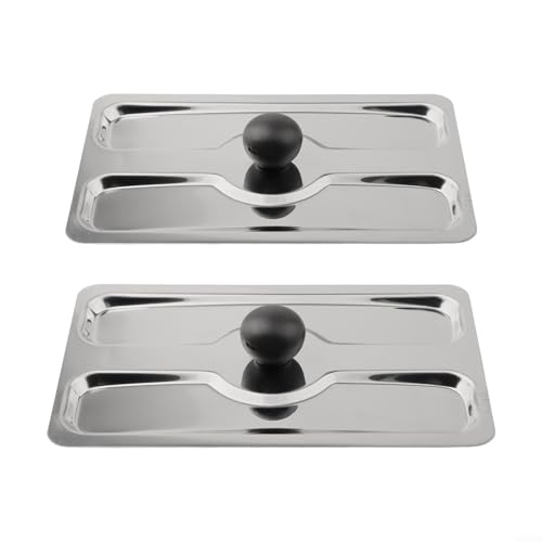 Stilvolle Toaster-Abdeckungen 2er Set Edelstahl Deckel für Brotbackautomaten, Schutz garantiert von TIANHENGMart