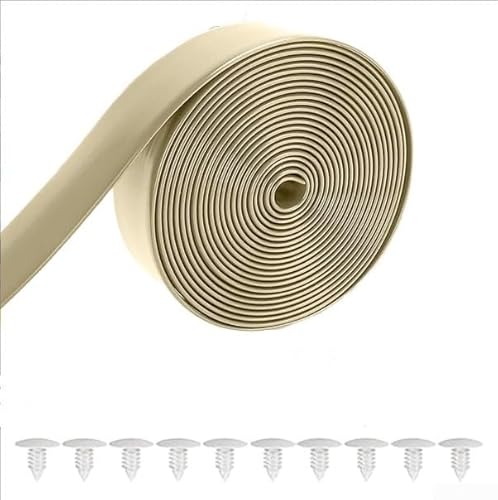 Stuhl-Reparaturband, 3 m, PVC-Reparaturriemen mit 10 Nägeln für Strand, Terrasse und Rasen (Holz) von TIANHENGMart