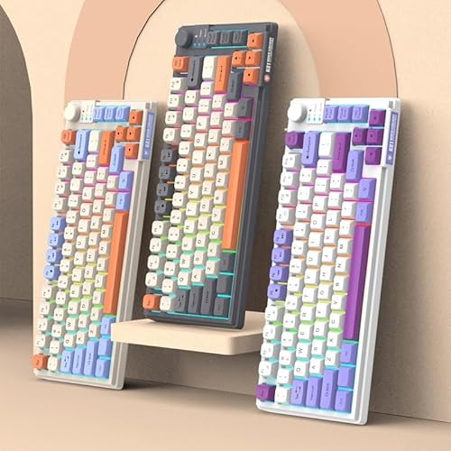 TIANHENGMart Stabile ABS-Konstruktion, Gaming-Tastatur mit TFT-Bildschirm, Multifunktionsknopf () von TIANHENGMart