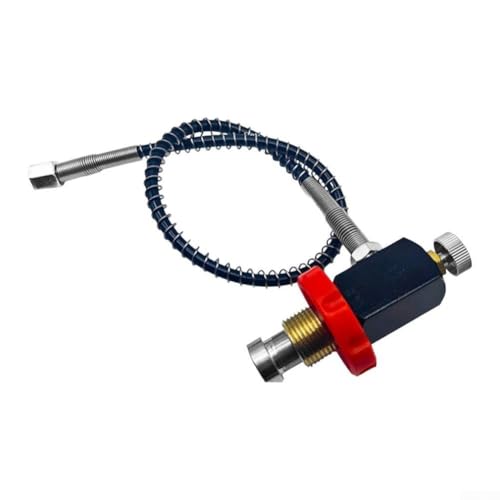 Tauchtank-Anschluss, 40 MPa, 6000 Psi DIN-Ventil mit flexiblem Schlauch, Tauchtank-Adapter, 1/8 BSPP G5/8 Taucher-Nachfüllstation (rot) von TIANHENGMart