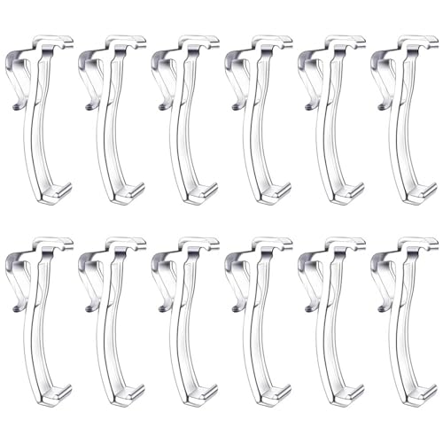 Transparente Kunststoff-Clips für Jalousien, 12 Stück, 2, 12,7 cm, Volant-Clips, perfekt für vertikale Jalousien von TIANHENGMart