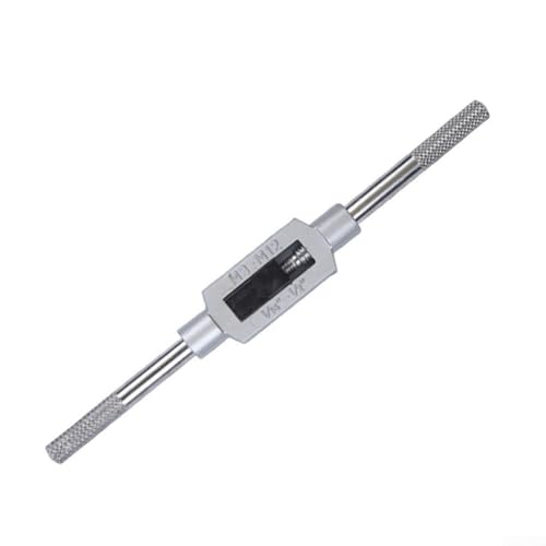 Verstellbare Ratsche T-Griff Windeisen Set Legierung Stahl Gewindeschneidwerkzeug, professionelles Handwerkzeug für Werkstatt Garage DIY-Projekte (Klemmen M3-12) von TIANHENGMart