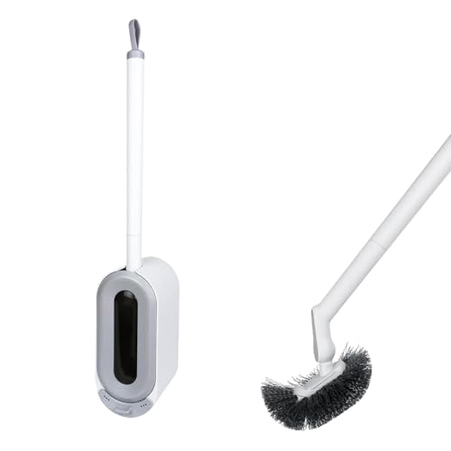 TIANLIN WC Bürstengarnitur Wandmontage, Wandmontage Klobürsten, Langer Griff Toilettenbürste Wandmontage, Toilettenbürsten und Halter, für Toiletten und Badezimmer TIANLIN WC Bürstengarnitur Wandmontage, Wandmontage Klobürsten, Langer Griff Toilettenbürste Wandmontage, Toilettenbürsten und Halter, für Toiletten und Badezimmer von TIANLIN
