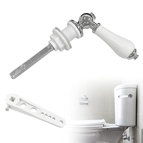 TIANNAIT 1 x Keramik-WC-Spülgriff, WC-Spülgriff, Badezimmerzubehör, WC-Spülkasten-Ersatzgriff, geeignet für die meisten WC-Spülkästen, Toiletten, Badezimmer. von TIANNAIT