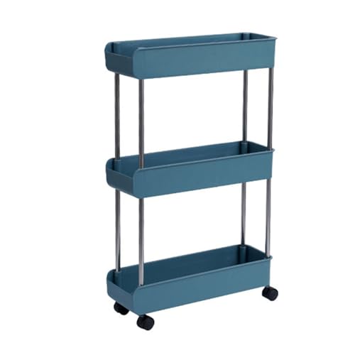 TIANQUXNGI Layered Kitchen Trolley Rolling Kitchen Trolley with Multiple Layer and Cup Holder for Home Organization von TIANQUXNGI
