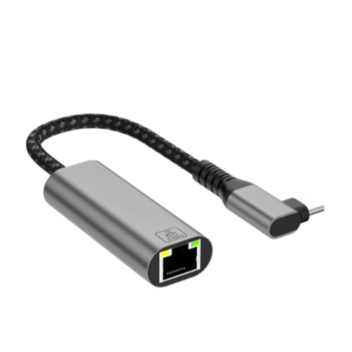 TIANQUXNGI USB 3.0 Ethernet Adapter USB Typ C auf 2,5 Gbit/s RJ45 Adapter für Laptops Desktops USB C Netzwerkkartenkonverter von TIANQUXNGI