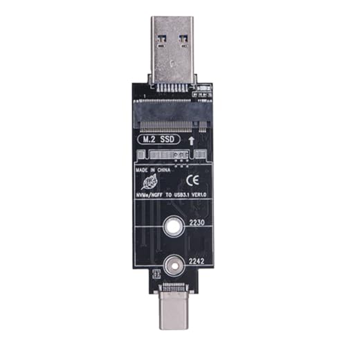 TIANQUXNGI USB-Adapter USB 3.1 Gen 2 auf Solid States Disk Festplattengehäuse Adapter für Solid States Disk Größe 2242/2280 von TIANQUXNGI