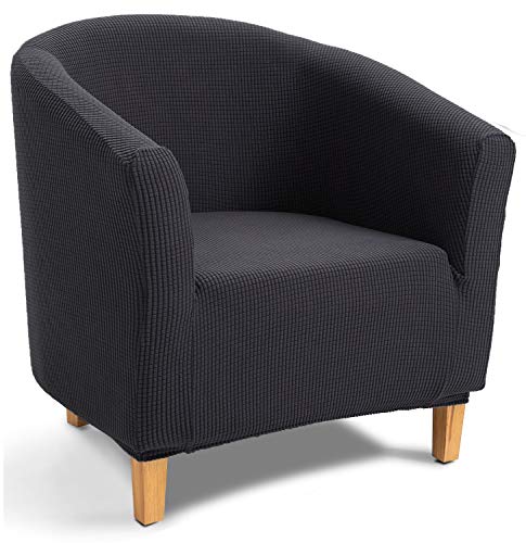 TIANSHU Sesselschoner Elastisch Sesselüberwurf, Modern Club Chair Stretch Sesselhusse, Universal Sofabezug für Einzelsofa, Bezug für Clubsessel (Grau) von TIANSHU