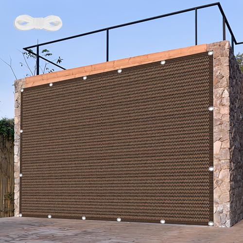 Sonnensegel Atmungsaktiv 110 x 410 cm Rechteckig Atmungsaktiv Sonnenschutz Windschutz Sun Segel Rechter Winkel mit Ösen Segeltuch 4 × 1.5 M Seile für Terrasse Balkon, braun Sonnensegel Atmungsaktiv 110 x 410 cm Rechteckig Atmungsaktiv Sonnenschutz Windschutz Sun Segel Rechter Winkel mit Ösen Segeltuch 4 × 1.5 M Seile für Terrasse Balkon, braun von TIANTMIN