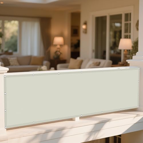 Sonnensegel Balkon 360 x 500 cm Rechteckig Wasserdicht 98% UV Schutz Segeltuch Pergola Ohne Bohren mit Ösen Segeltuch für Terrasse Camping, Beige Sonnensegel Balkon 360 x 500 cm Rechteckig Wasserdicht 98% UV Schutz Segeltuch Pergola Ohne Bohren mit Ösen Segeltuch für Terrasse Camping, Beige von TIANTMIN